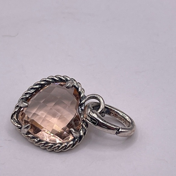 David Yurman Morganite Heart Pendant - Picture 7 of 9